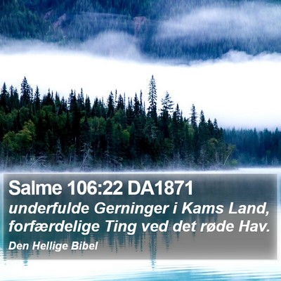 Salme 106:22 DA1871 Bible Verse Image