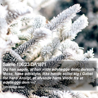 Salme 106:23 DA1871 Bible Verse Image