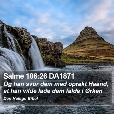 Salme 106:26 DA1871 Bible Verse Image