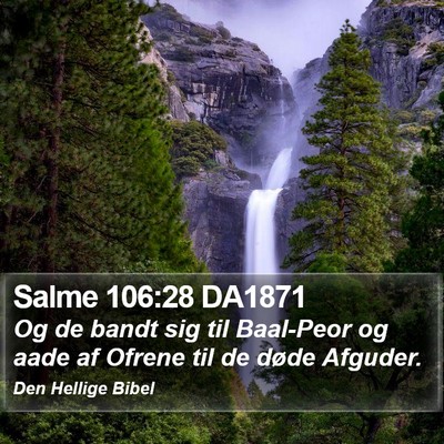 Salme 106:28 DA1871 Bible Verse Image