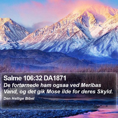 Salme 106:32 DA1871 Bible Verse Image