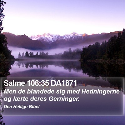 Salme 106:35 DA1871 Bible Verse Image