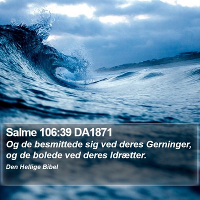 Salme 106:39 DA1871 Bible Verse Image