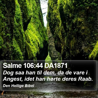 Salme 106:44 DA1871 Bible Verse Image