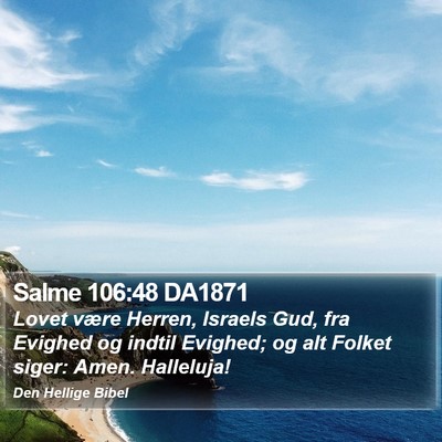 Salme 106:48 DA1871 Bible Verse Image