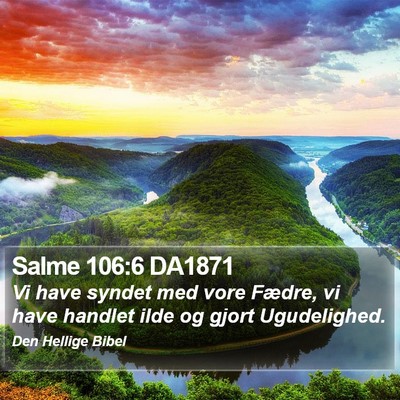 Salme 106:6 DA1871 Bible Verse Image