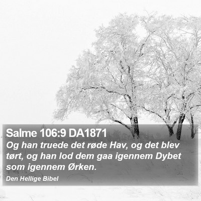 Salme 106:9 DA1871 Bible Verse Image