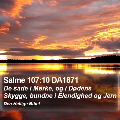 Salme 107:10 DA1871 Bible Verse Image