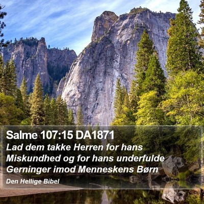 Salme 107:15 DA1871 Bible Verse Image