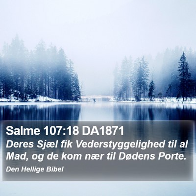 Salme 107:18 DA1871 Bible Verse Image