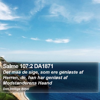 Salme 107:2 DA1871 Bible Verse Image
