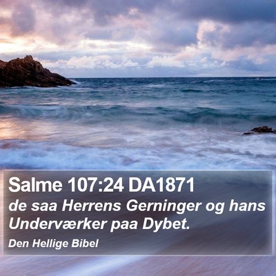 Salme 107:24 DA1871 Bible Verse Image
