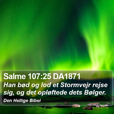 Salme 107:25 DA1871 Bible Verse Image