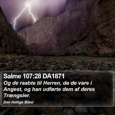 Salme 107:28 DA1871 Bible Verse Image