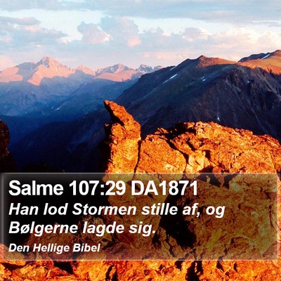 Salme 107:29 DA1871 Bible Verse Image
