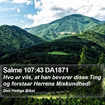 Salme 107:43 DA1871 Bible Verse Image