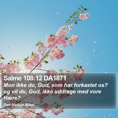 Salme 108:12 DA1871 Bible Verse Image