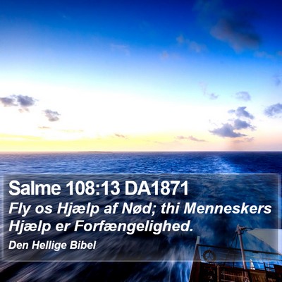 Salme 108:13 DA1871 Bible Verse Image