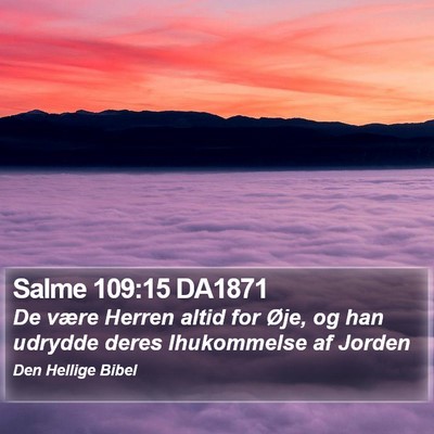 Salme 109:15 DA1871 Bible Verse Image