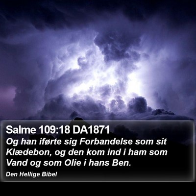 Salme 109:18 DA1871 Bible Verse Image
