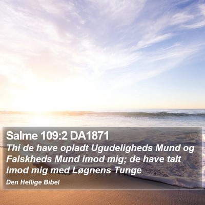 Salme 109:2 DA1871 Bible Verse Image