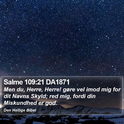 Salme 109:21 DA1871 Bible Verse Image