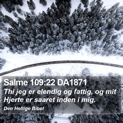 Salme 109:22 DA1871 Bible Verse Image