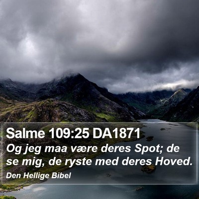 Salme 109:25 DA1871 Bible Verse Image
