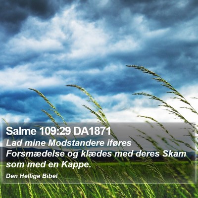 Salme 109:29 DA1871 Bible Verse Image