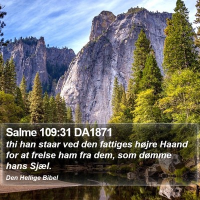 Salme 109:31 DA1871 Bible Verse Image