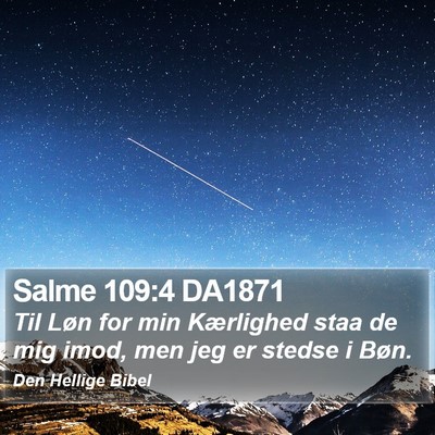 Salme 109:4 DA1871 Bible Verse Image