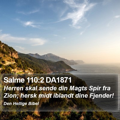 Salme 110:2 DA1871 Bible Verse Image