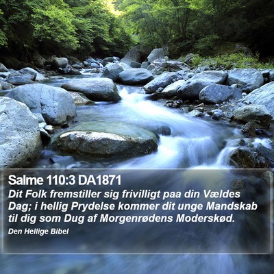 Salme 110:3 DA1871 Bible Verse Image