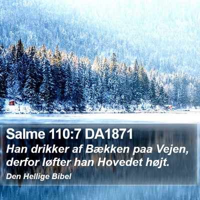 Salme 110:7 DA1871 Bible Verse Image