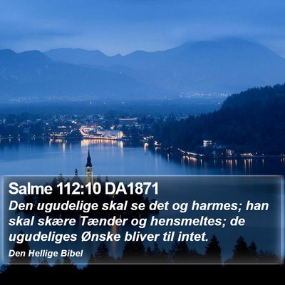 Salme 112:10 DA1871 Bible Verse Image