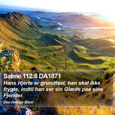 Salme 112:8 DA1871 Bible Verse Image