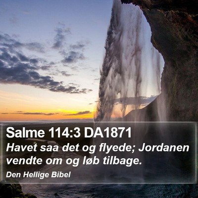 Salme 114:3 DA1871 Bible Verse Image