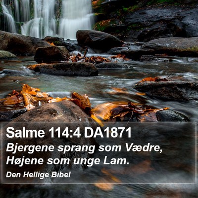 Salme 114:4 DA1871 Bible Verse Image