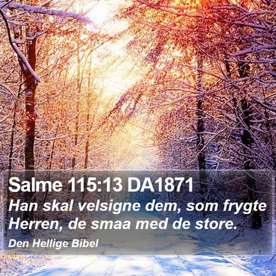Salme 115:13 DA1871 Bible Verse Image