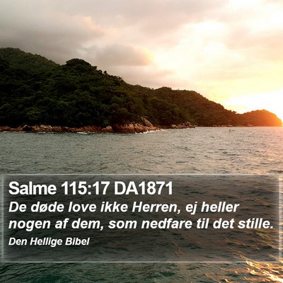 Salme 115:17 DA1871 Bible Verse Image