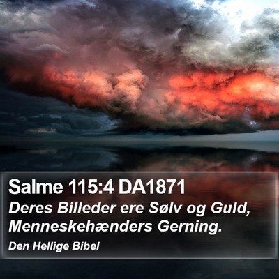 Salme 115:4 DA1871 Bible Verse Image
