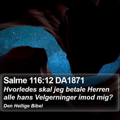 Salme 116:12 DA1871 Bible Verse Image