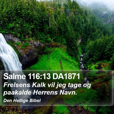 Salme 116:13 DA1871 Bible Verse Image