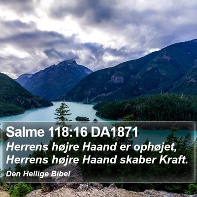 Salme 118:16 DA1871 Bible Verse Image