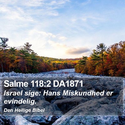 Salme 118:2 DA1871 Bible Verse Image