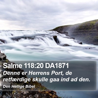Salme 118:20 DA1871 Bible Verse Image