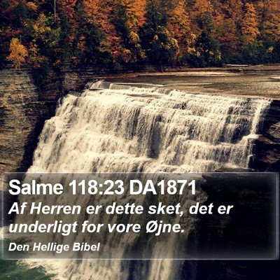 Salme 118:23 DA1871 Bible Verse Image