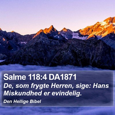 Salme 118:4 DA1871 Bible Verse Image