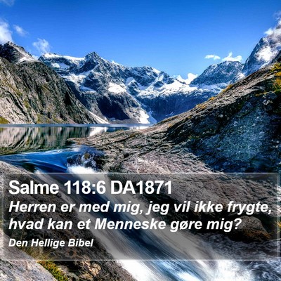 Salme 118:6 DA1871 Bible Verse Image