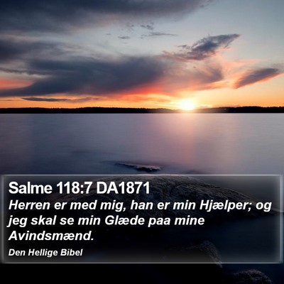 Salme 118:7 DA1871 Bible Verse Image